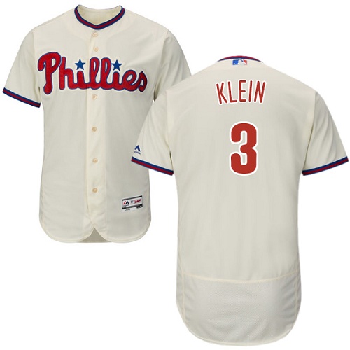 Phillies #3 Chuck Klein Cream Flexbase Authentic Collection Stitched MLB Jersey